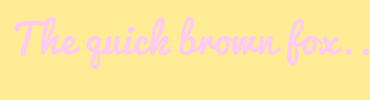 Image with Font Color FFCBF4 and Background Color FFEC94
